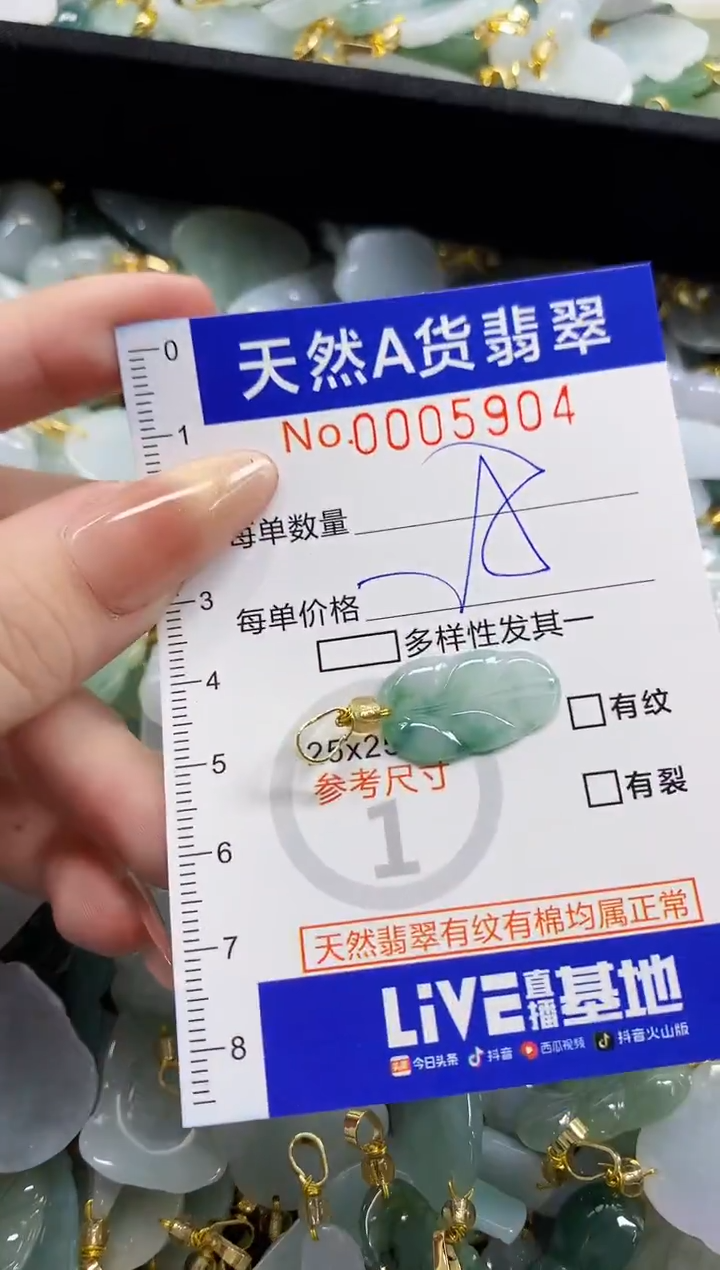 颈饰未镶嵌翡翠天然A货翡翠