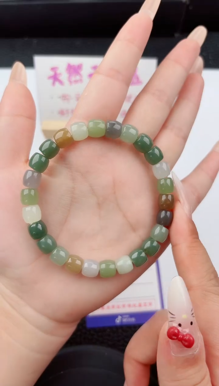 未镶嵌手链和田玉0111嗨购微色差T