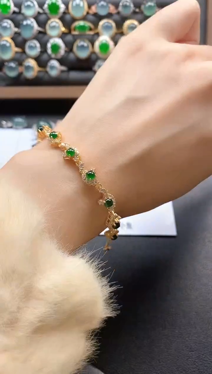 银S925镶嵌戒指翡翠51151