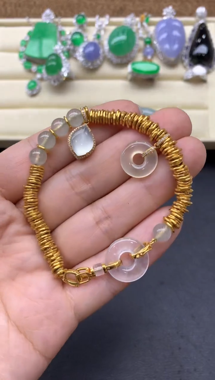 【闪购商品】翡翠手链未镶嵌497-中国好珍宝