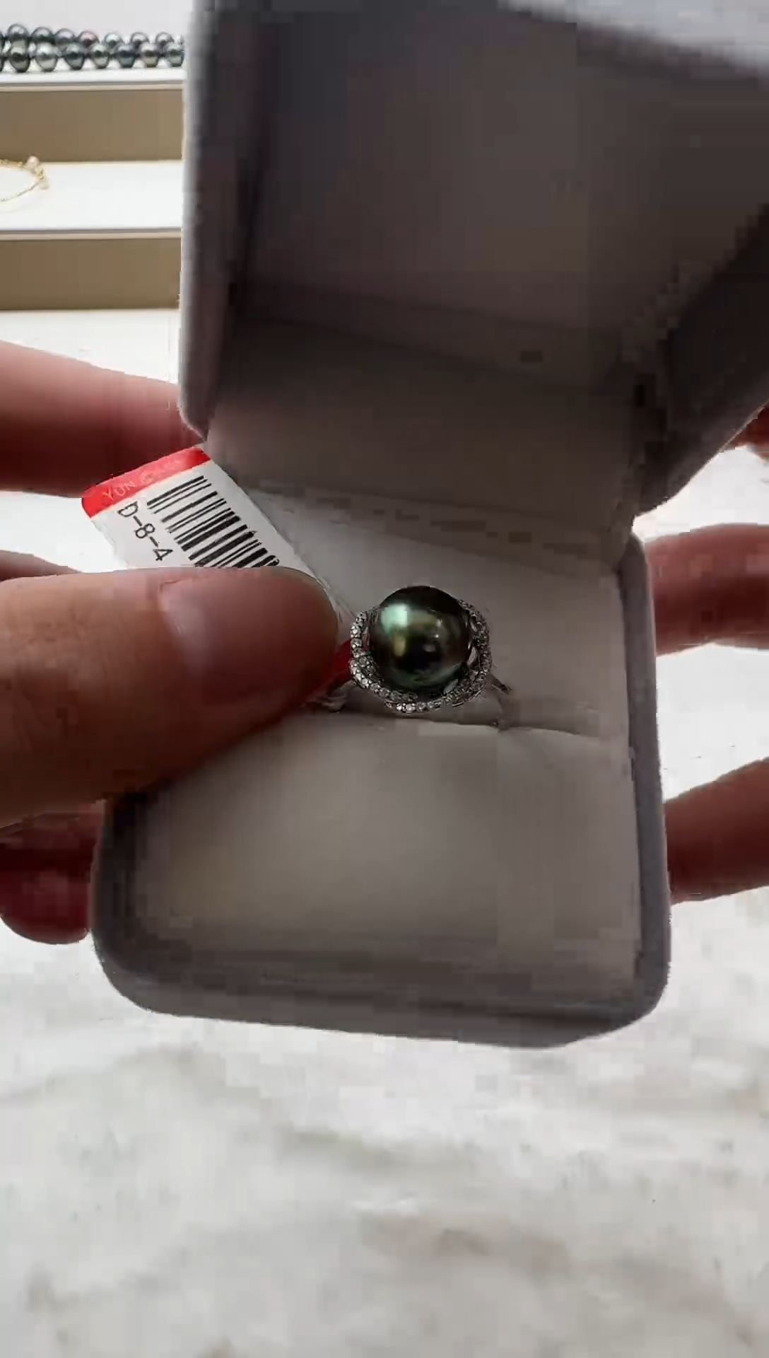 【闪购商品】海水珍珠AQ银S925镶嵌海水珍珠戒指@@HJ214