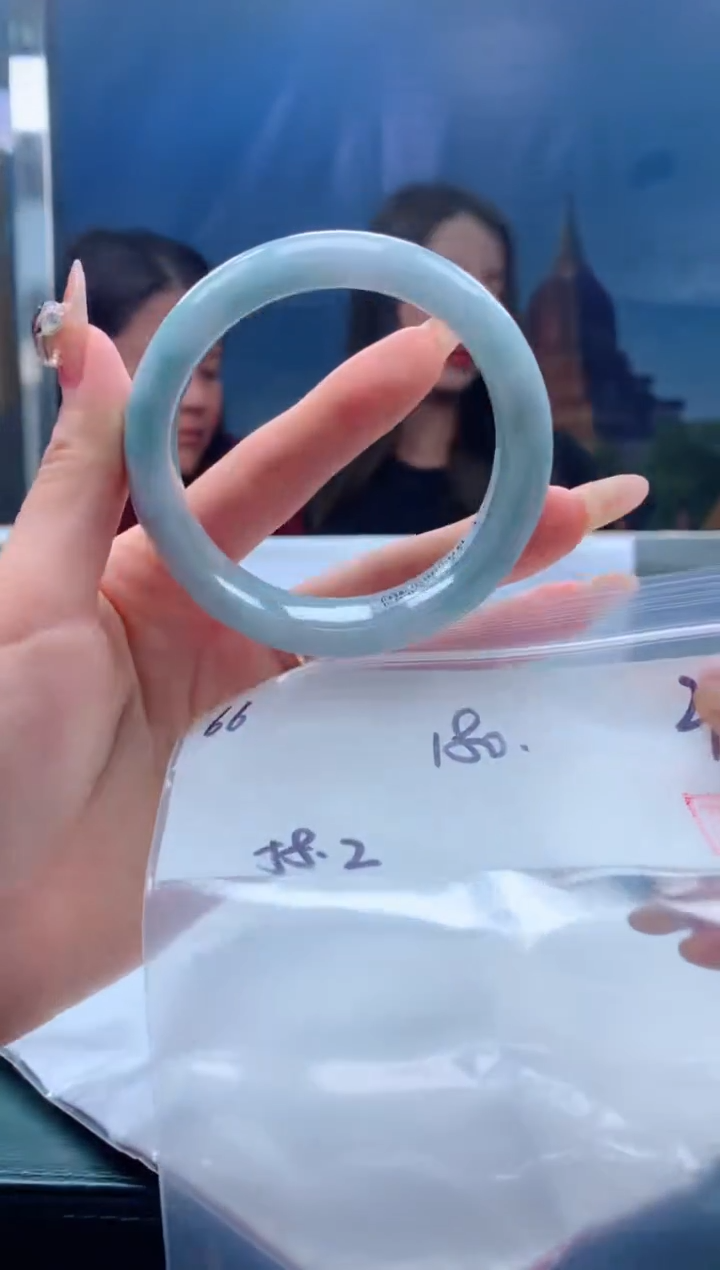 【闪购商品】定制翡翠未镶嵌毛货手镯需精细抛光/手镯66