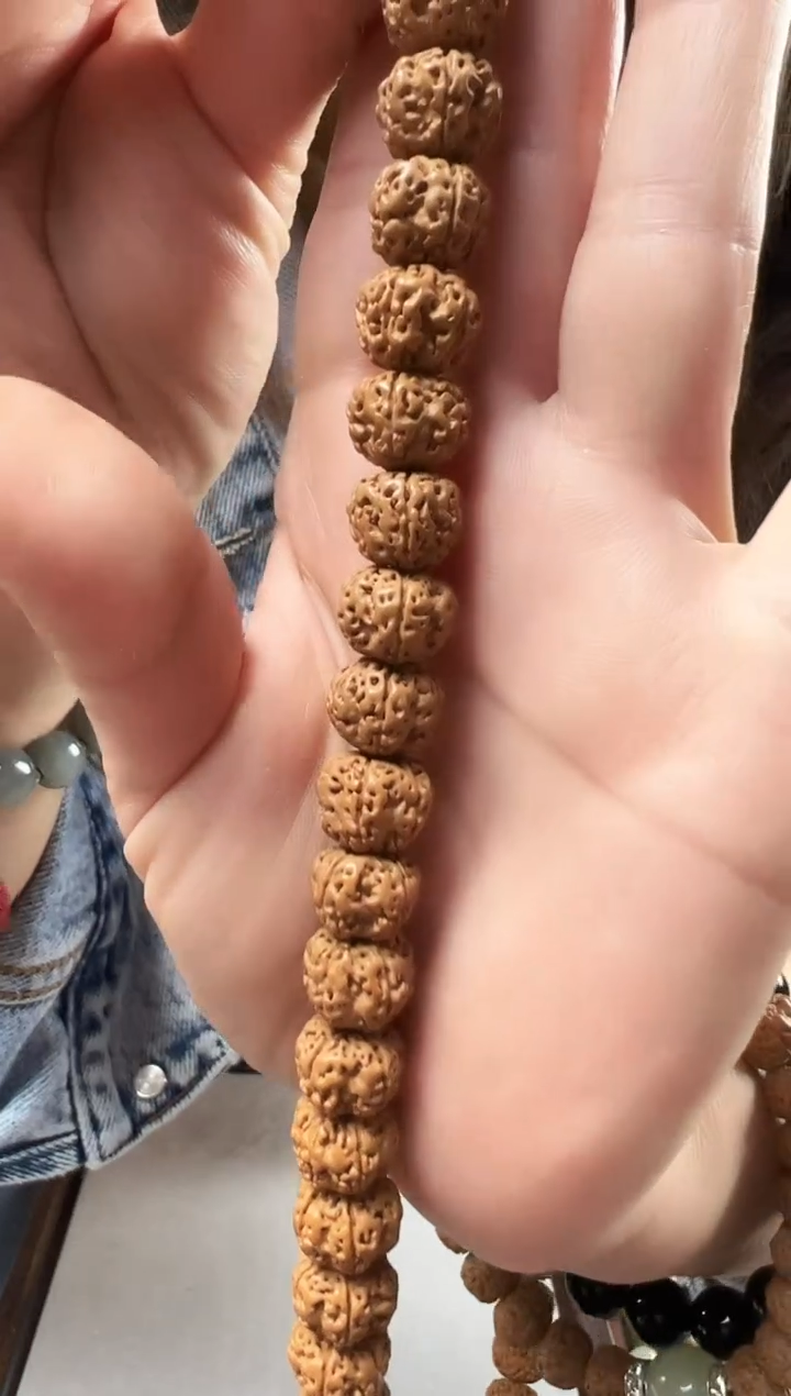 【闪购商品】金刚菩提吊坠平细纹108