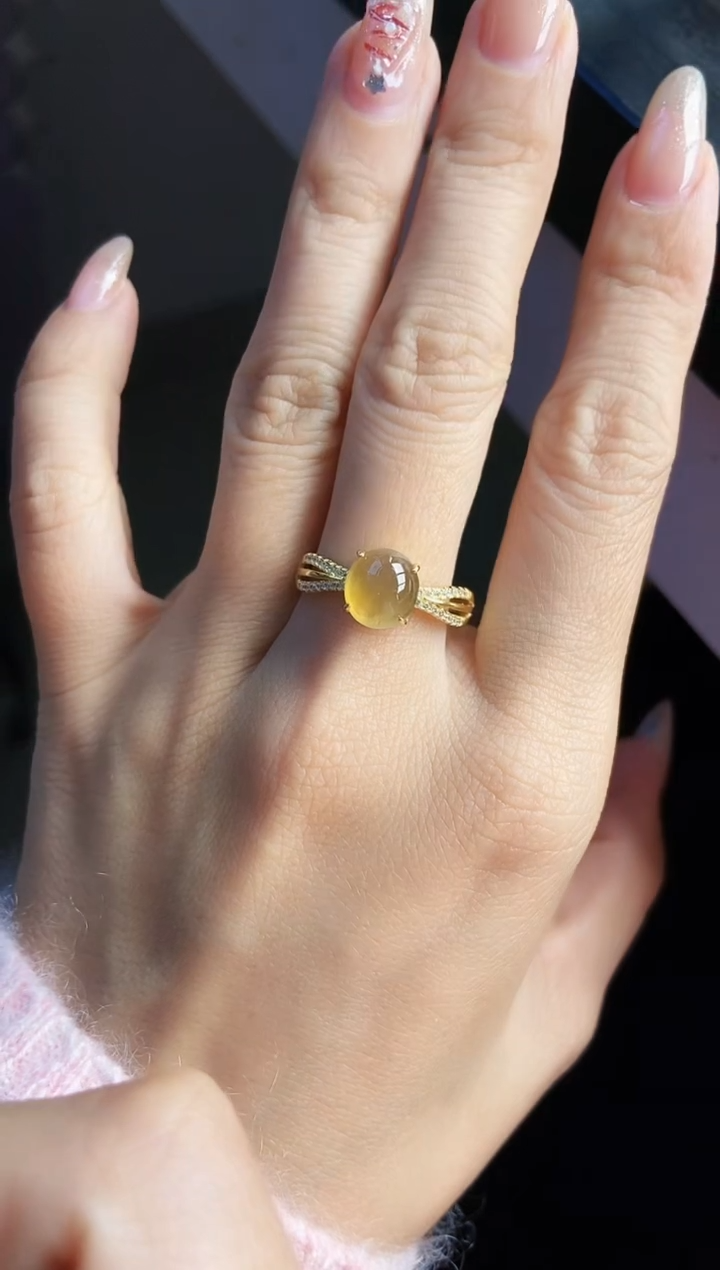 银S925镶嵌戒指翡翠12