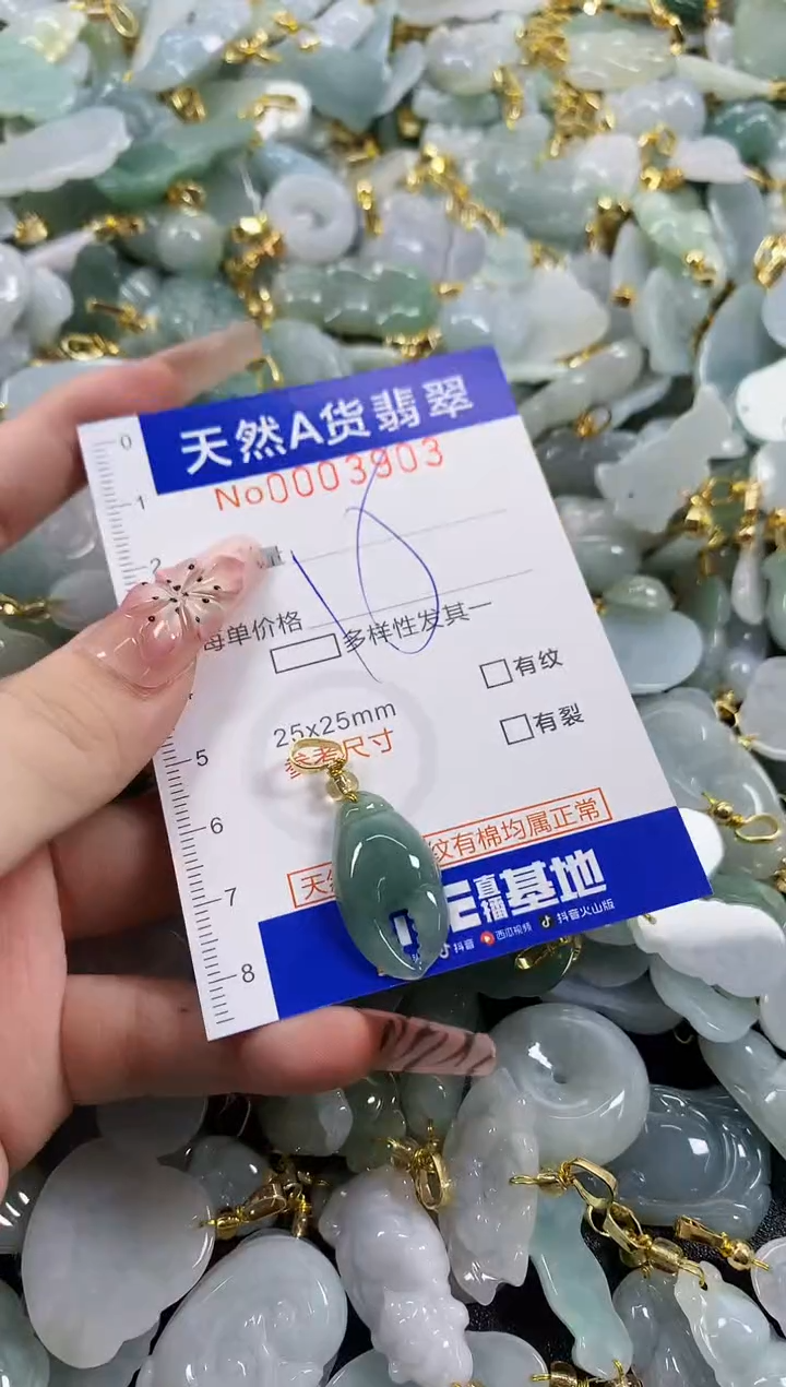 颈饰未镶嵌翡翠天然A货翡翠