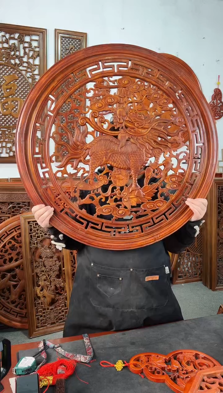 【闪购商品】香樟木木雕80公分 瑞兽麒麟 库存处理不退不换