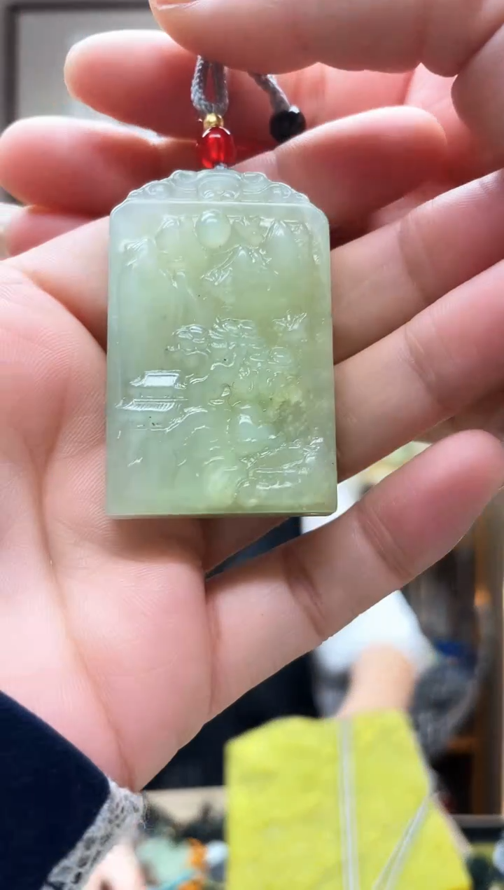 未镶嵌岫玉吊坠·