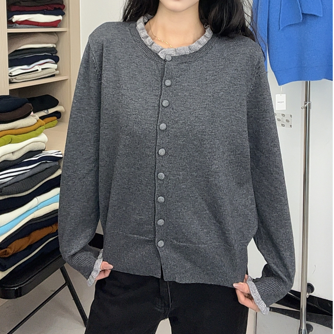 厚款针织常规长袖纯色女毛针织衫毛衫时尚毛衣