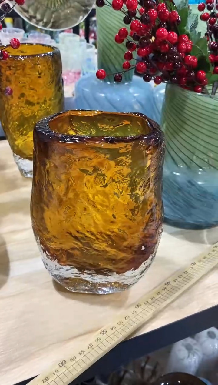 许*瘦慕忆家手作琉璃花瓶