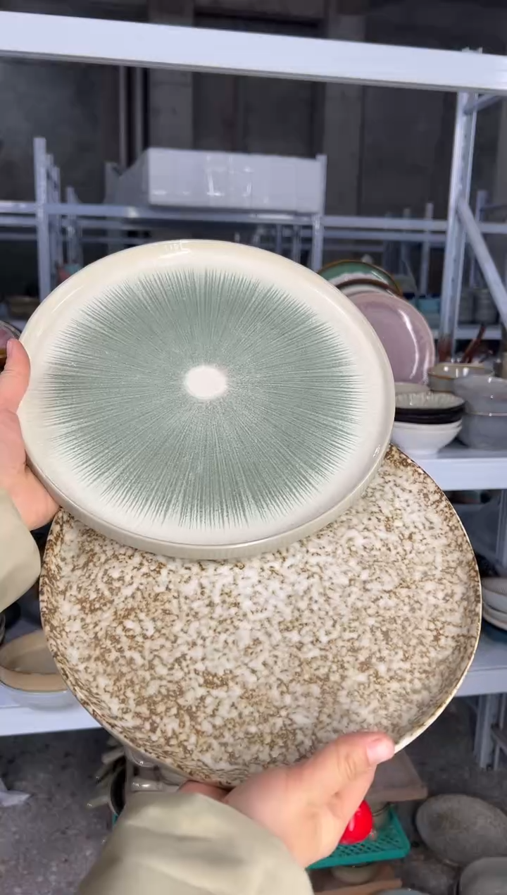 陶瓷外贸尾货瑕疵满20包邮X2大盘