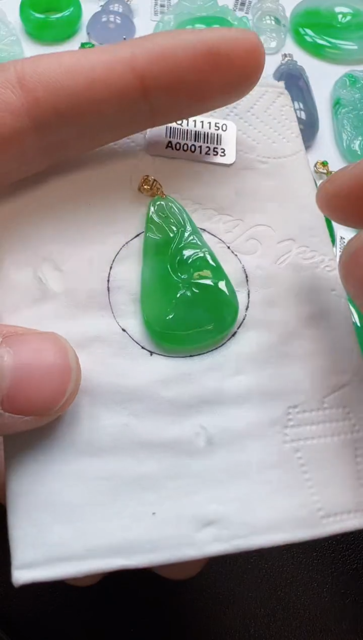 【闪购商品】定制翡翠18K金镶嵌1500元
