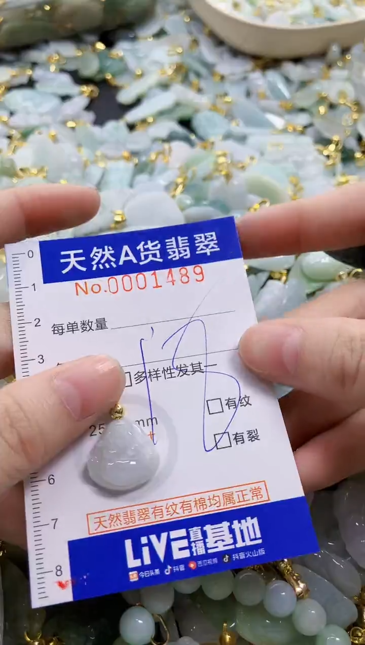 颈饰未镶嵌翡翠天然A货翡翠