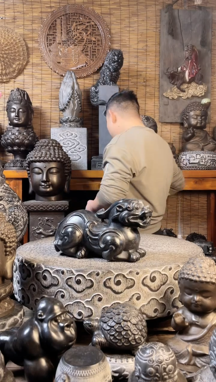 【闪购商品】30传统貔貅天然青石雕刻