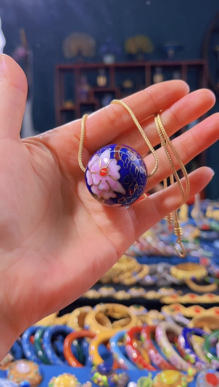 【闪购商品】非遗绝技 景泰蓝3.0项链 宝蓝