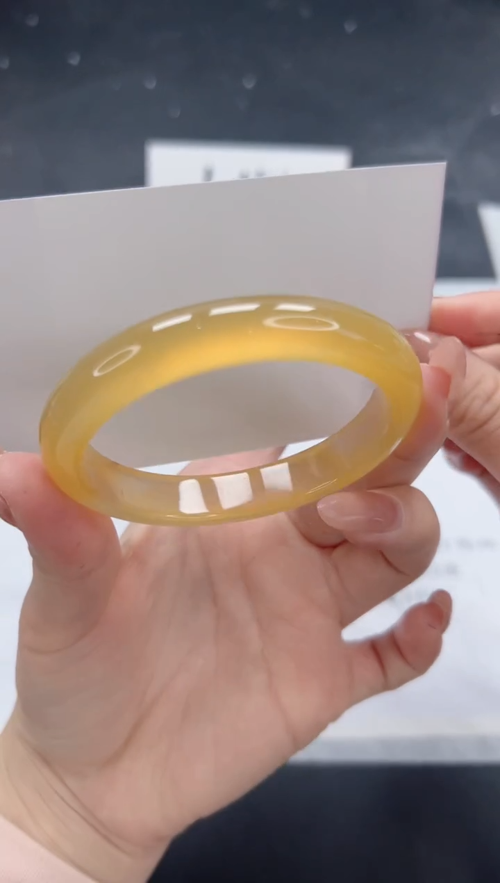 【闪购商品】石英质玉手镯未镶嵌A193-55.2