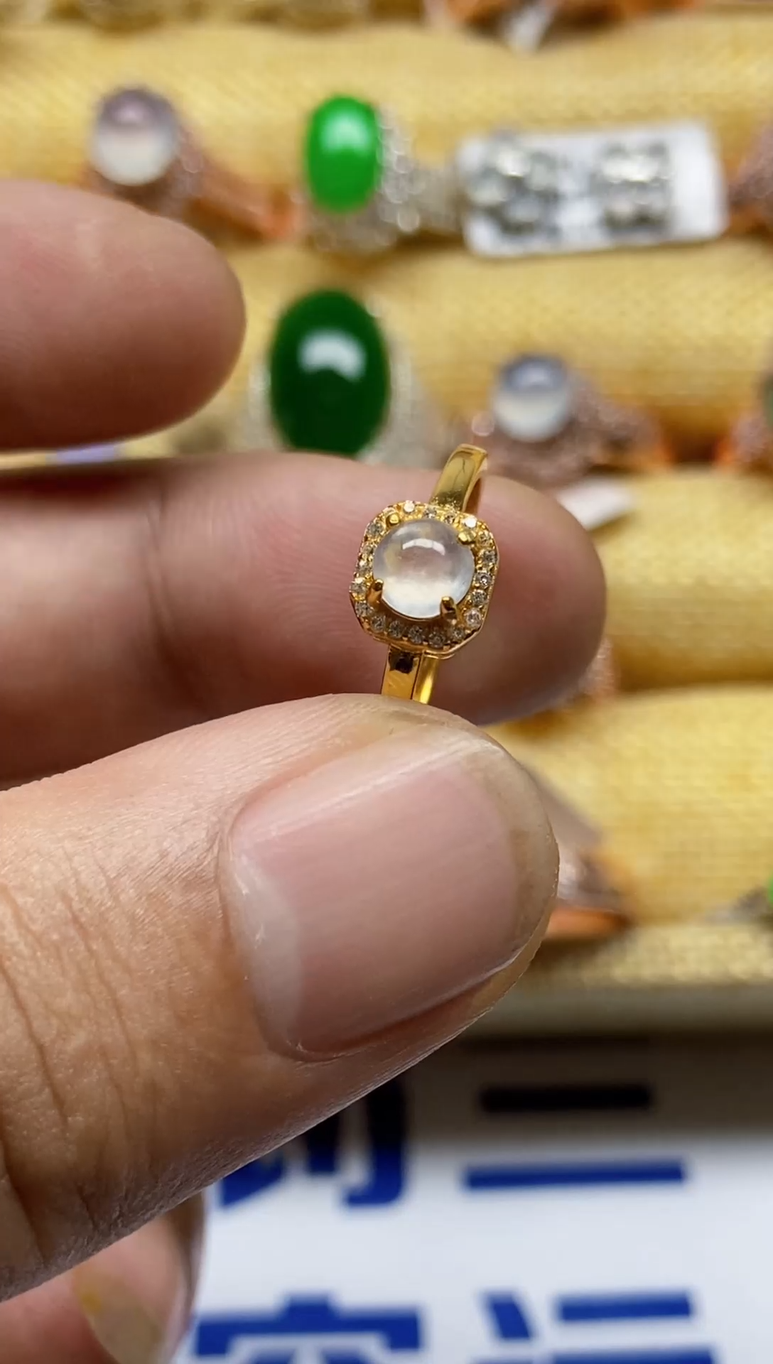 【闪购商品】翡翠戒指银S925镶嵌0000