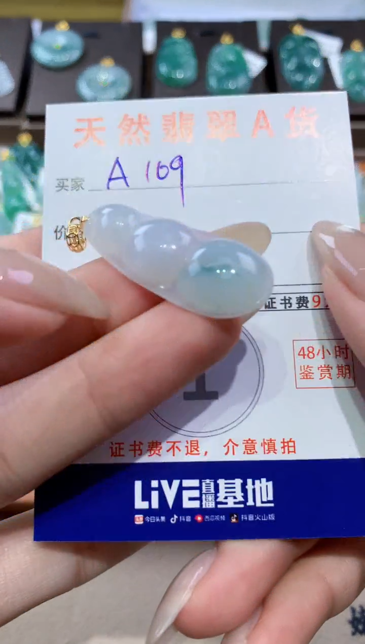 颈饰未镶嵌翡翠天然缅甸翡翠A货挂件 