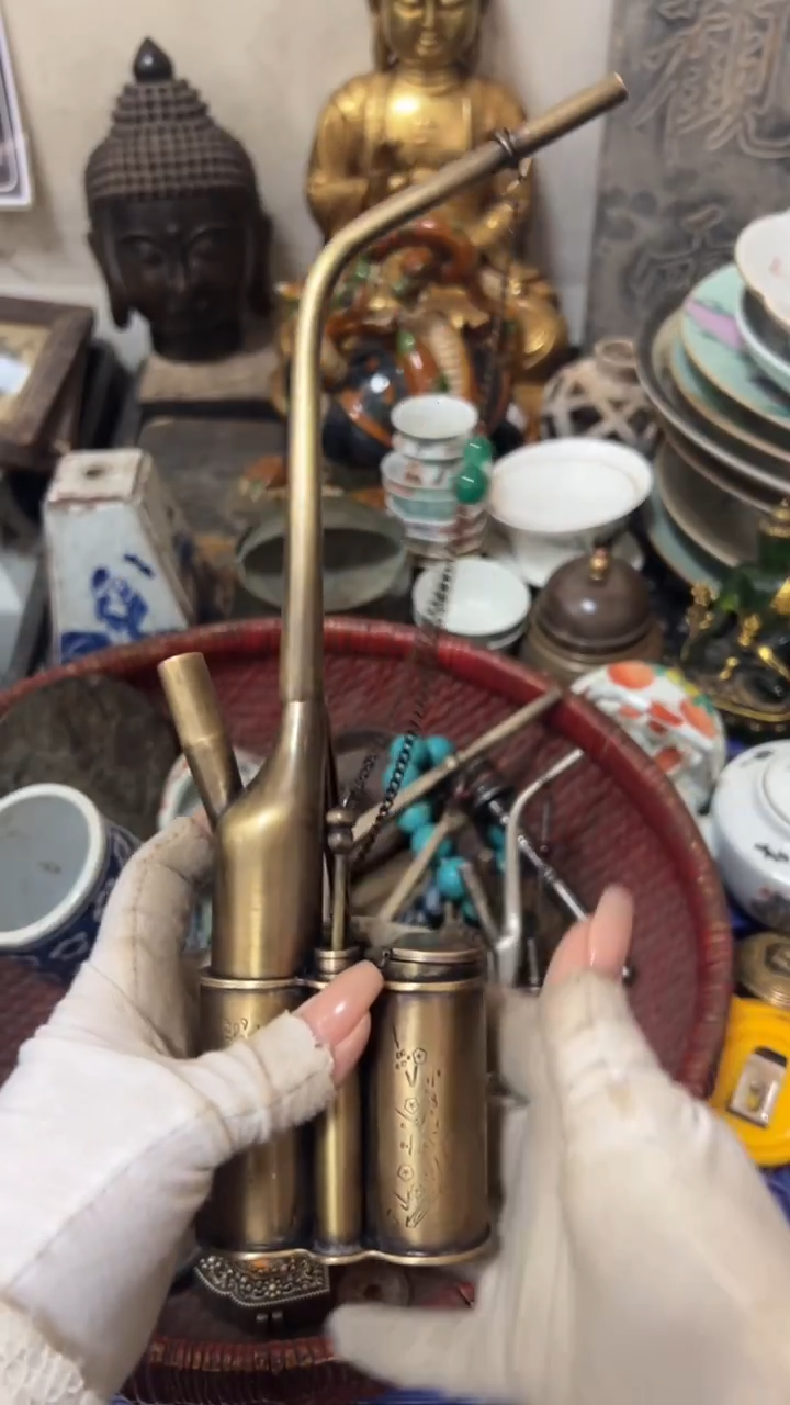 铜熟***生水烟袋，看好在拍