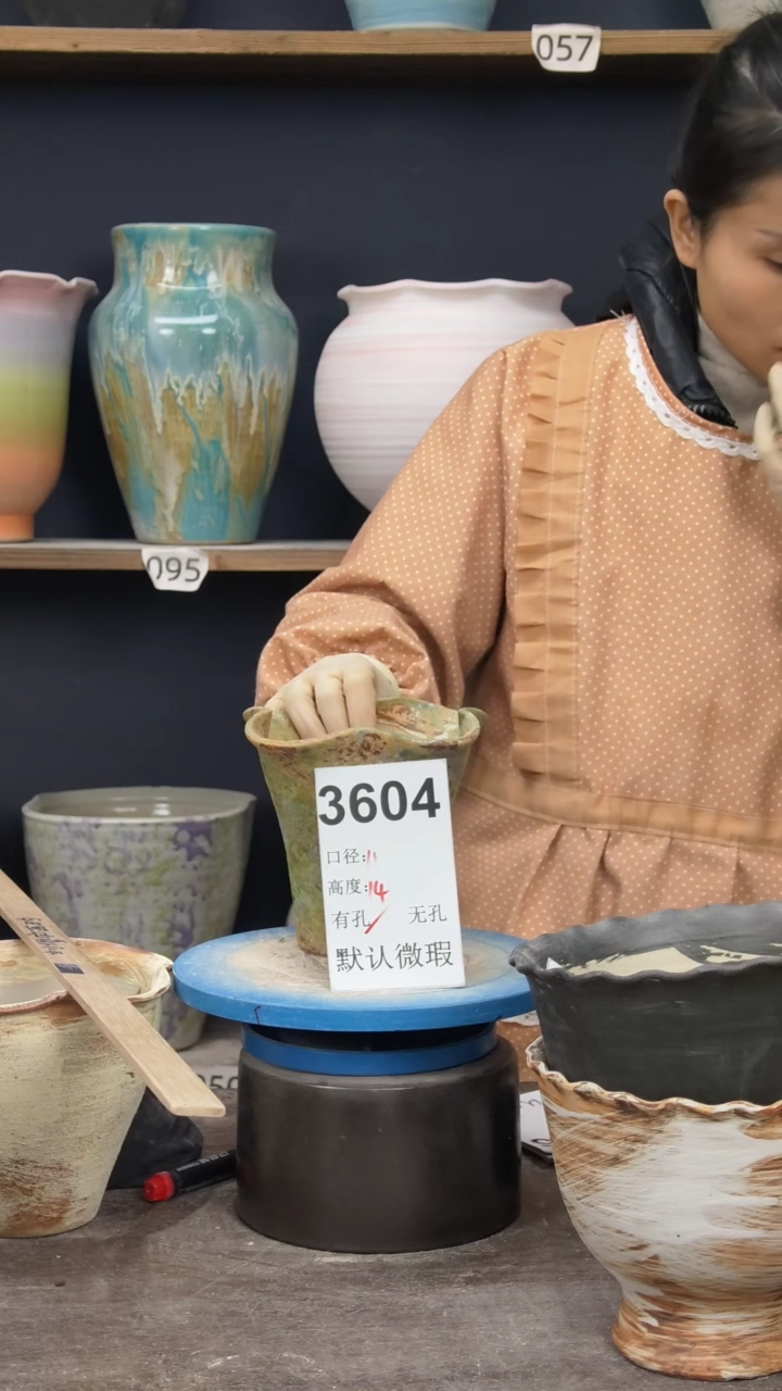 景德镇陶园花盆3604