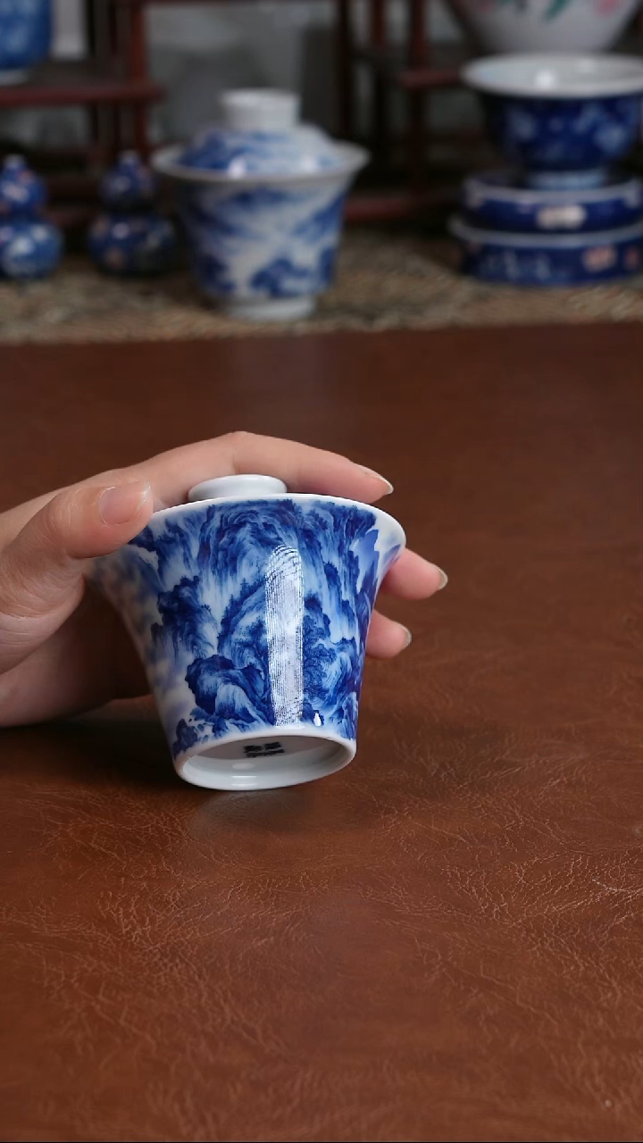 景德镇高端茶器蓦奈手绘陶瓷茶具