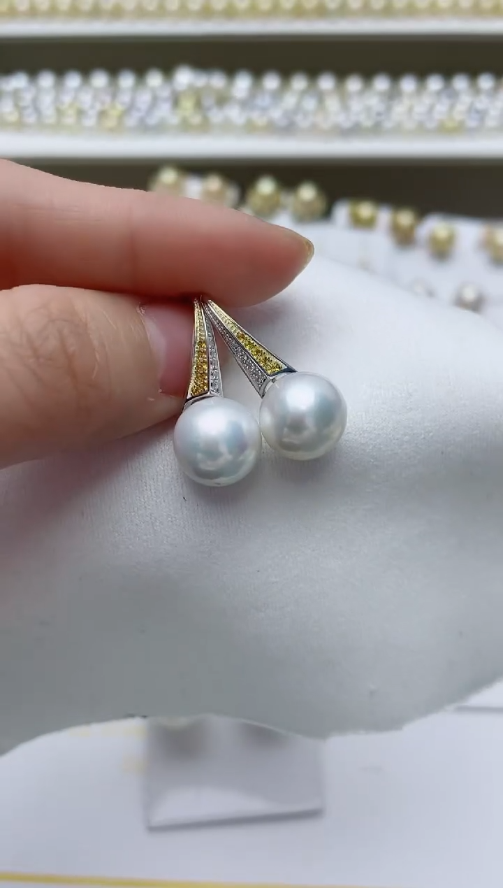 【闪购商品】淡水珍珠耳饰银S925镶嵌A103