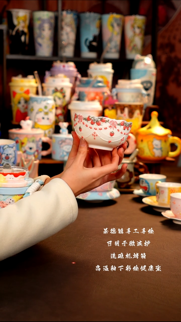 景德镇手工手绘杯杯
