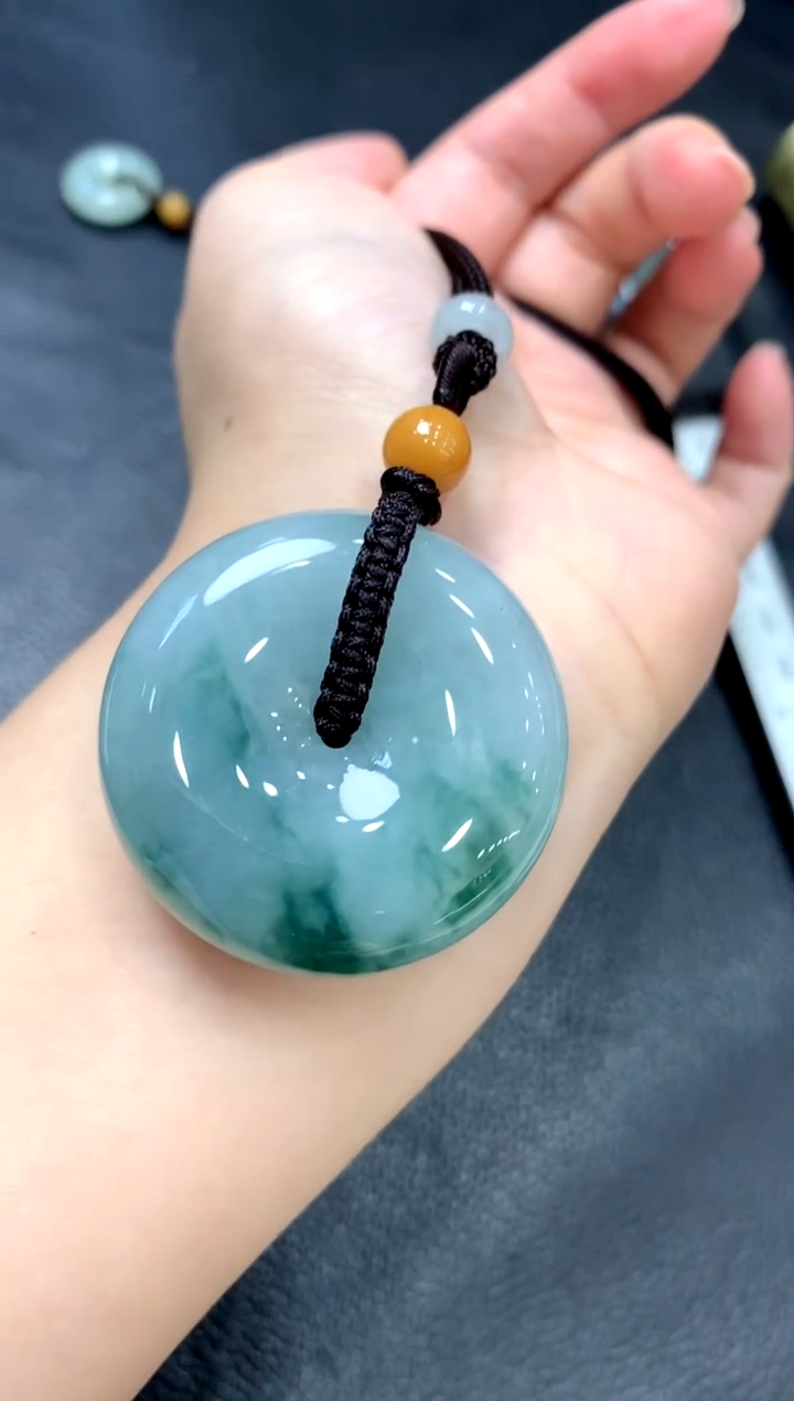 吊坠(不含链)未镶嵌翡翠平安扣