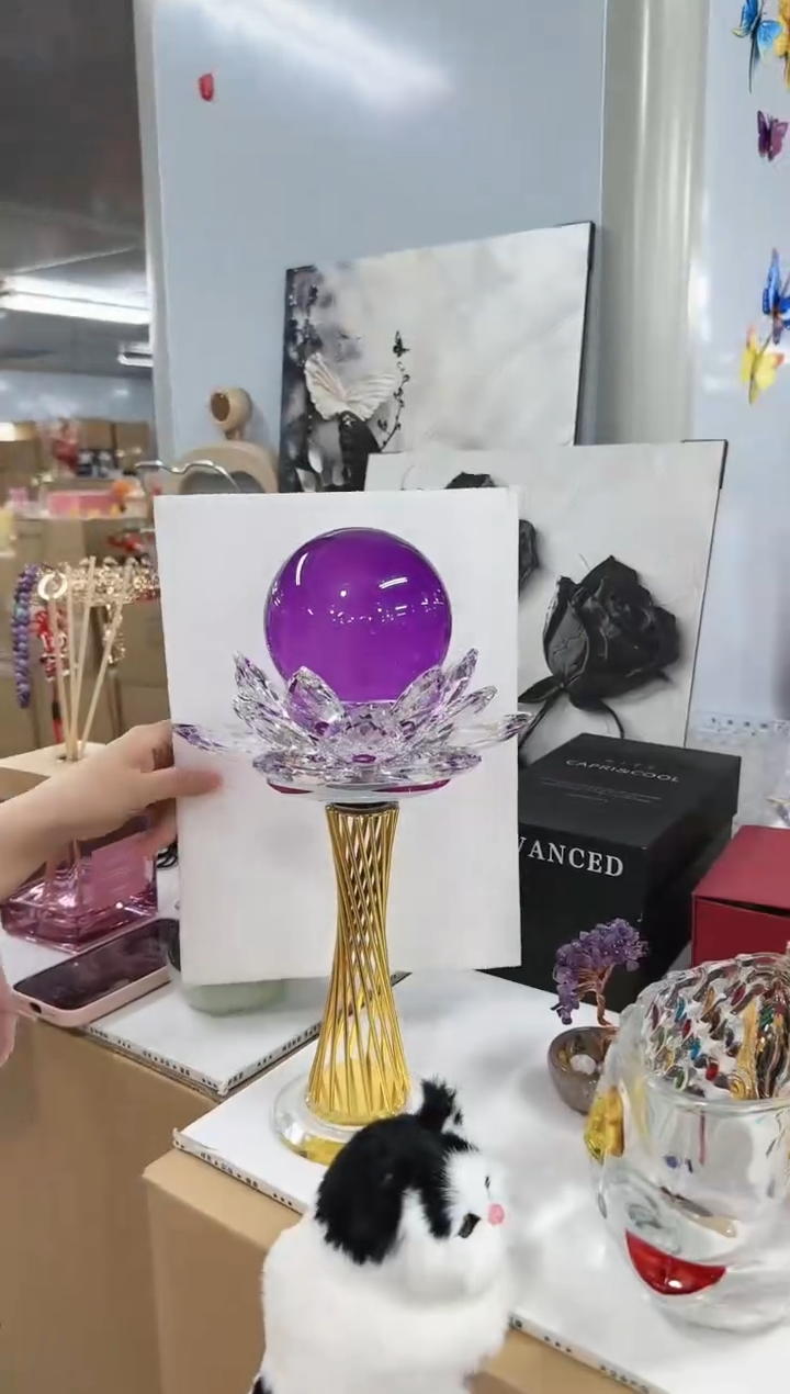 金沃水晶琉璃摆件  水晶球