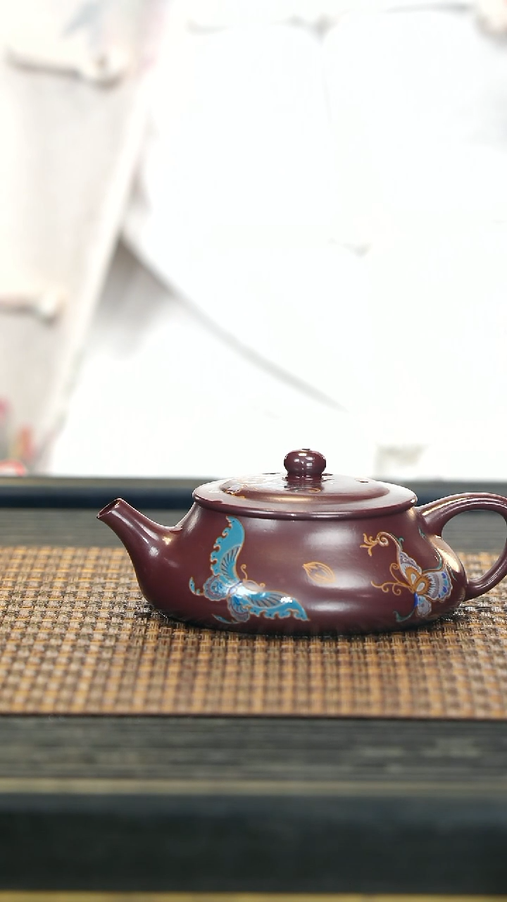 【闪购商品】紫砂茶壶27瓦瓢 珐琅彩