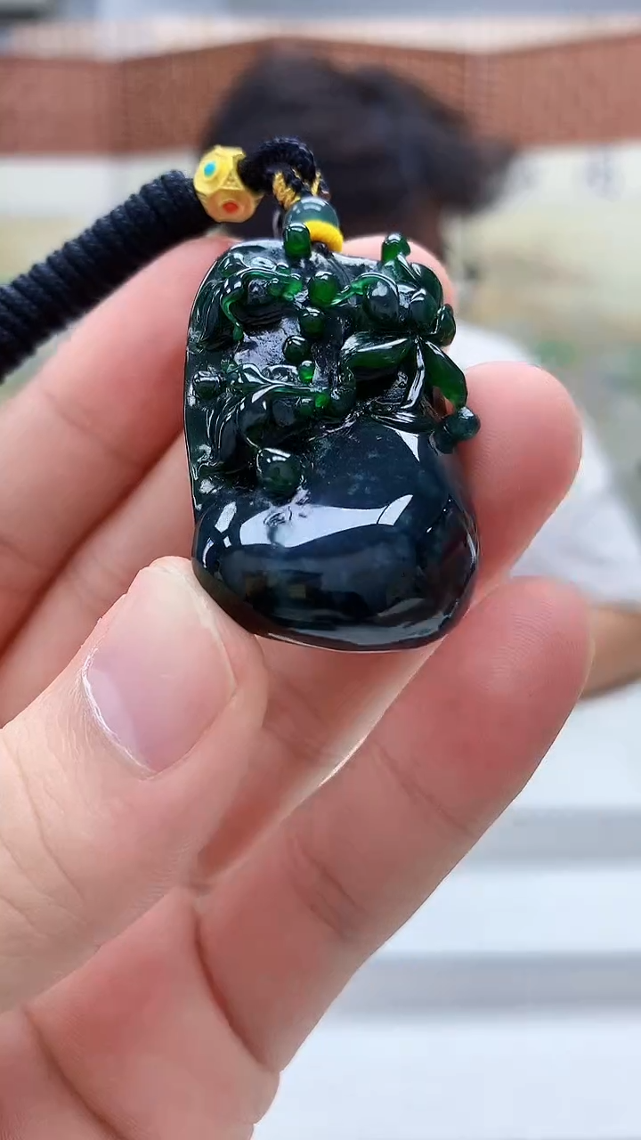 未镶嵌定制翡翠4688bb-毛货挂件40