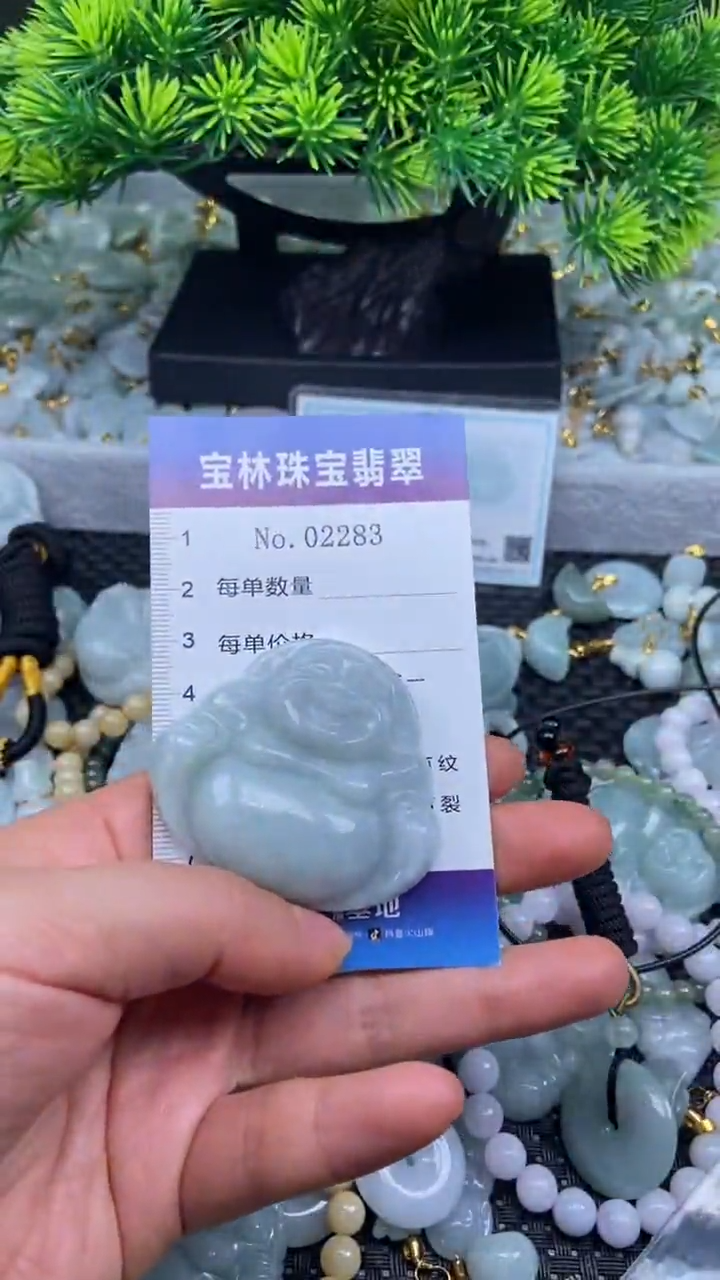 颈饰未镶嵌翡翠天然缅甸翡翠2283