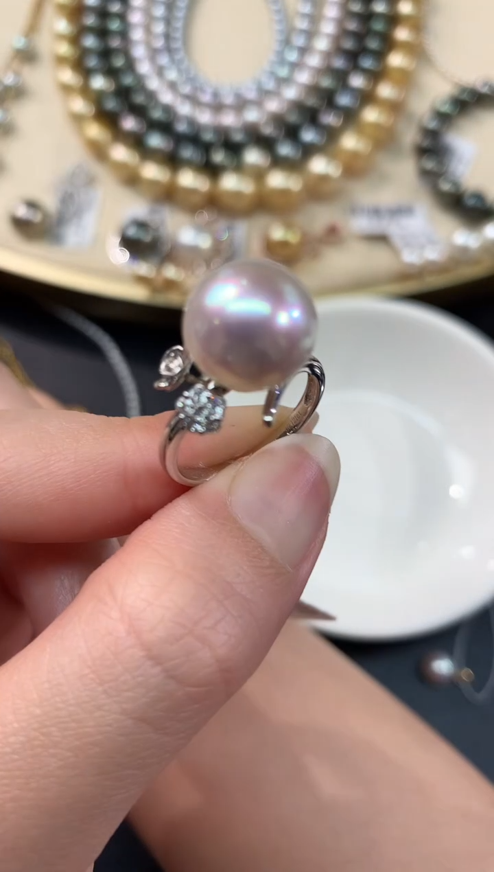 【闪购商品】海水珍珠戒指18K金镶嵌A270|6800