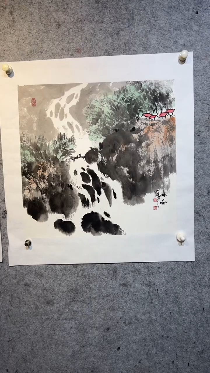 国画澹*张自学水墨国画61