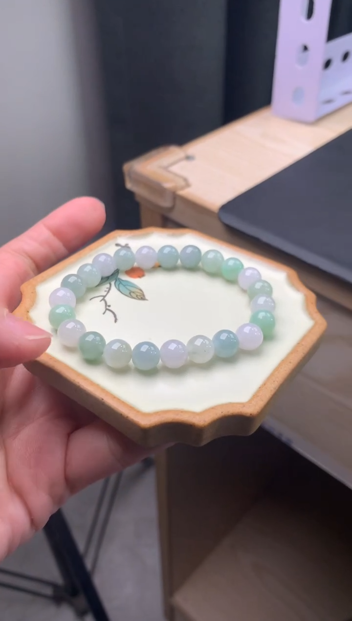 【闪购商品】翡翠手链未镶嵌天然翡翠手串911