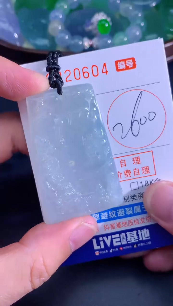 颈饰未镶嵌翡翠天然A货翡翠