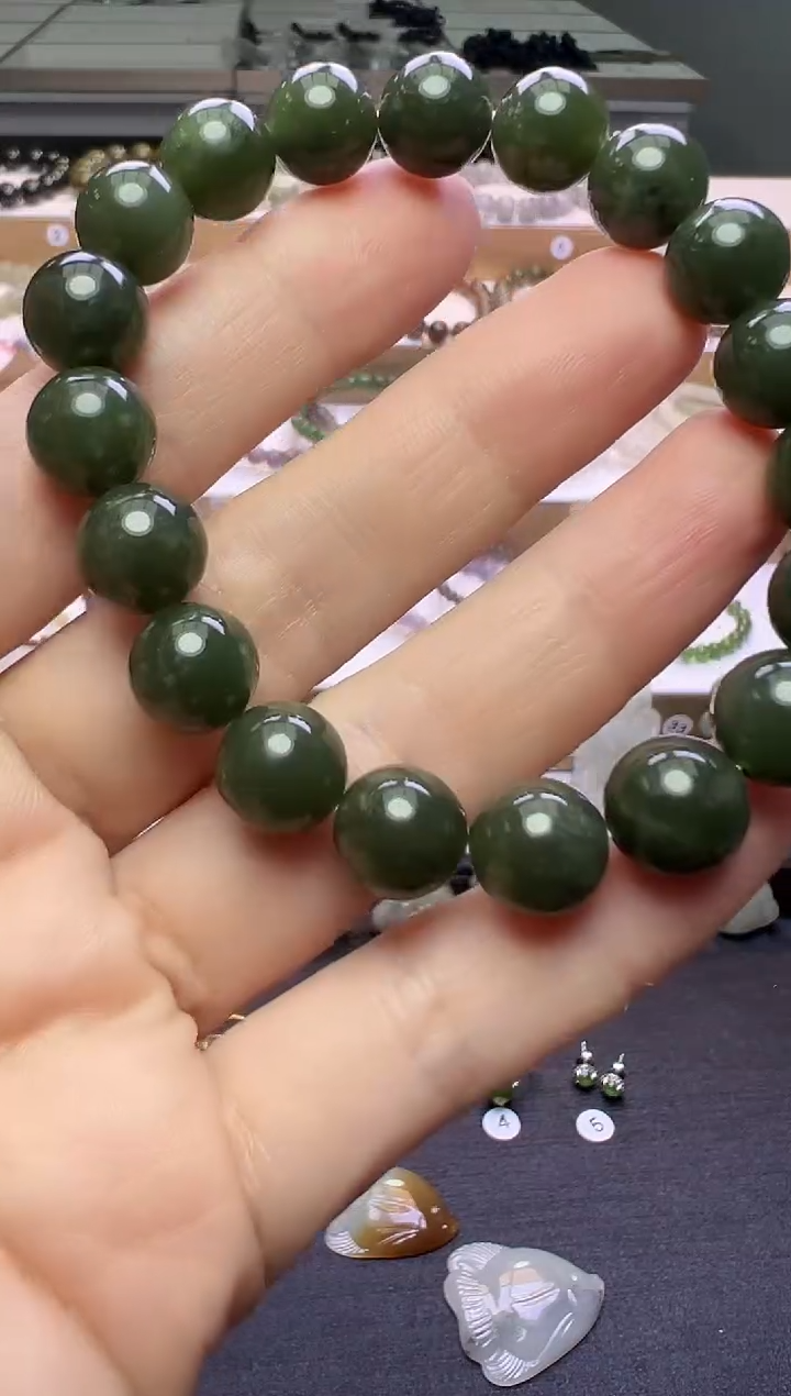 颈饰未镶嵌和田玉248号链接卡10mm