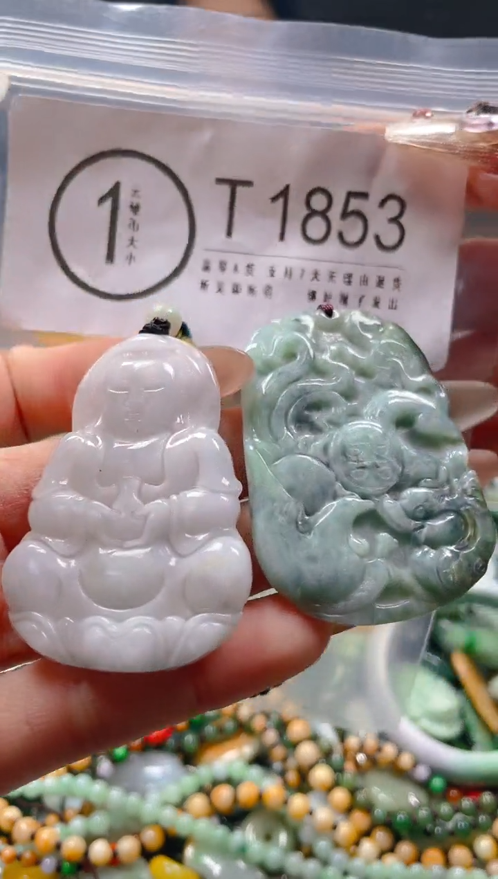 【闪购商品】翡翠颈饰未镶嵌/T/翡翠A货一图一物