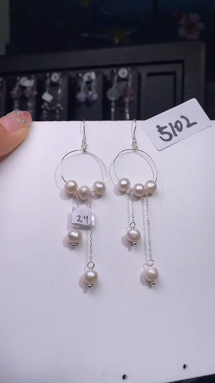 未镶嵌耳饰淡水珍珠喜欢拍