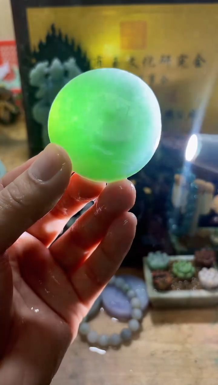 未镶嵌挂件翡翠A货常星8089