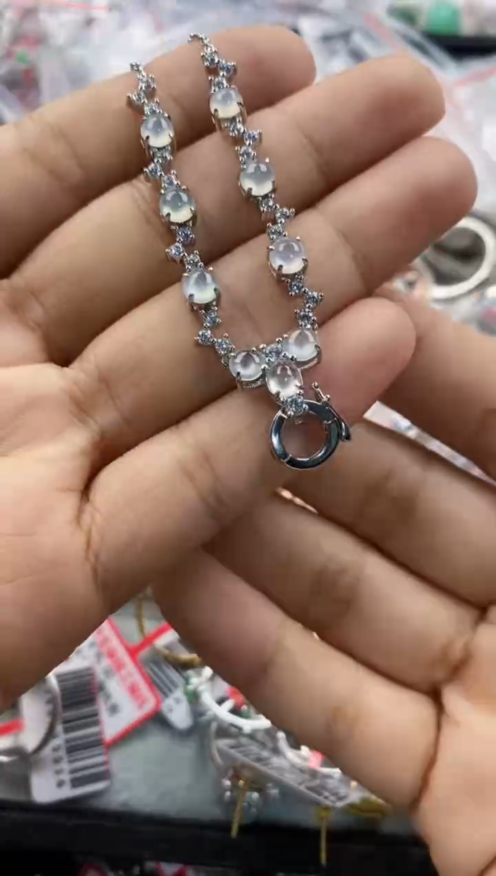 银S925镶嵌戒指翡翠111            7