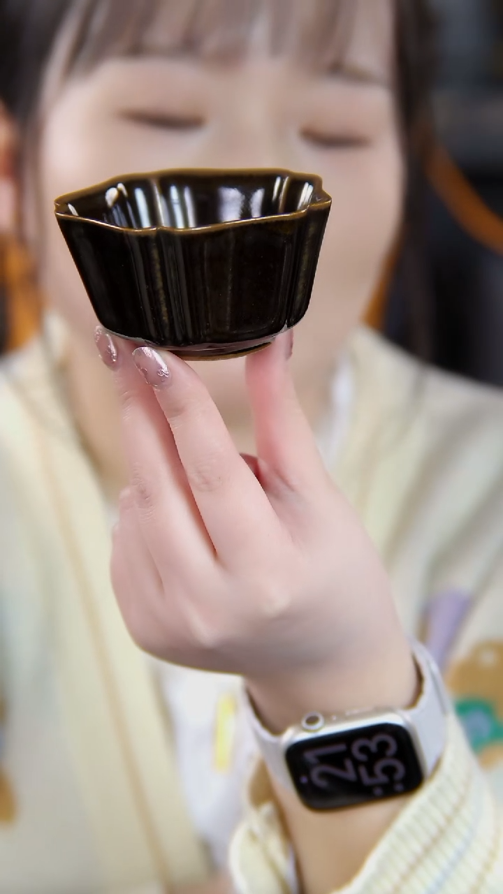 【闪购商品】酱色 五方 主人杯  120CC