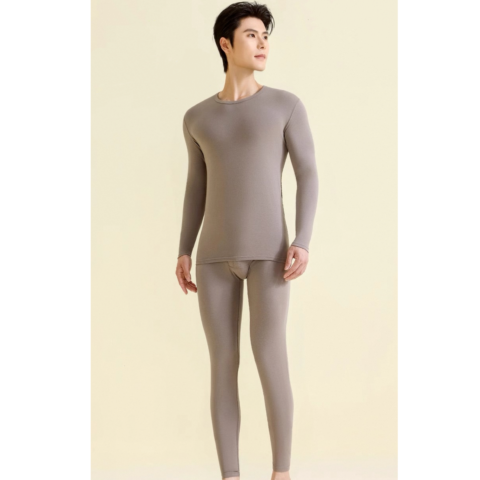 男士女士德绒润肤养肤圆领发热秋衣秋裤保暖内衣套装打底秋冬新款