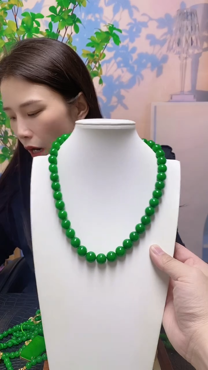 【闪购商品】翡翠14K金镶嵌项链翡翠项链