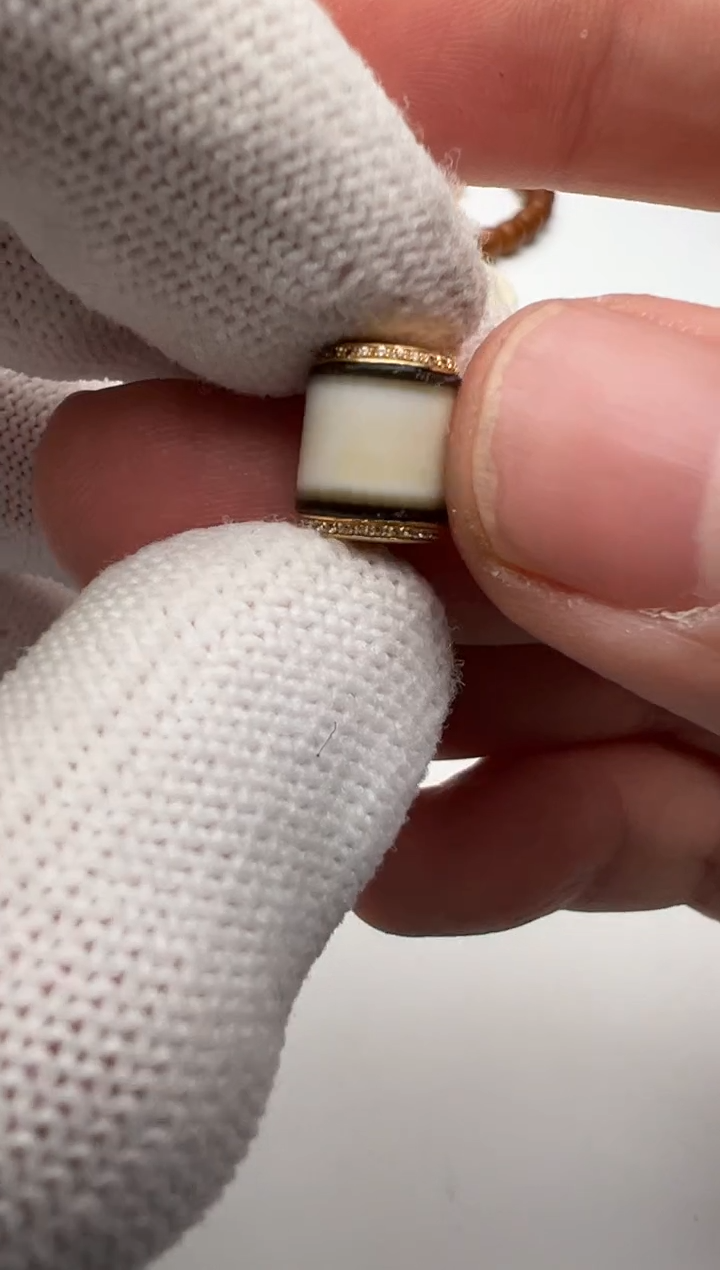 【闪购商品】玛瑙/玉髓珠子18K金镶嵌玛瑙珠子