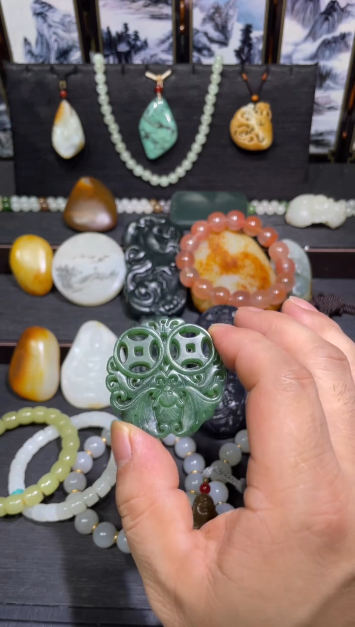 吊坠(不含链)未镶嵌和田玉和田玉福在眼前