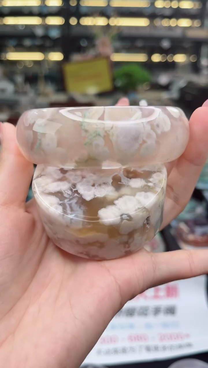 【闪购商品】石英质玉手镯未镶嵌61圈口（赠品镯心）60333