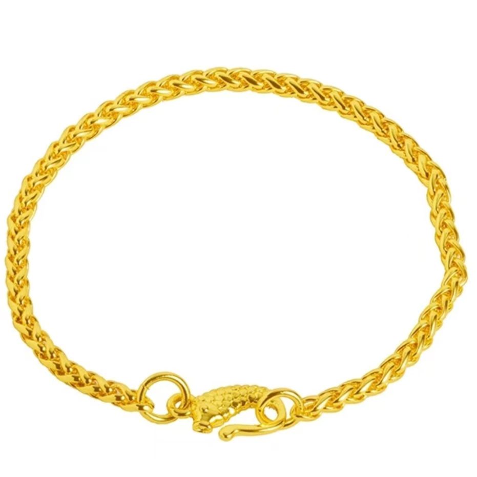 合金手链  合金手链新中式手工环环相扣小鲤鱼麦穗轻奢手链