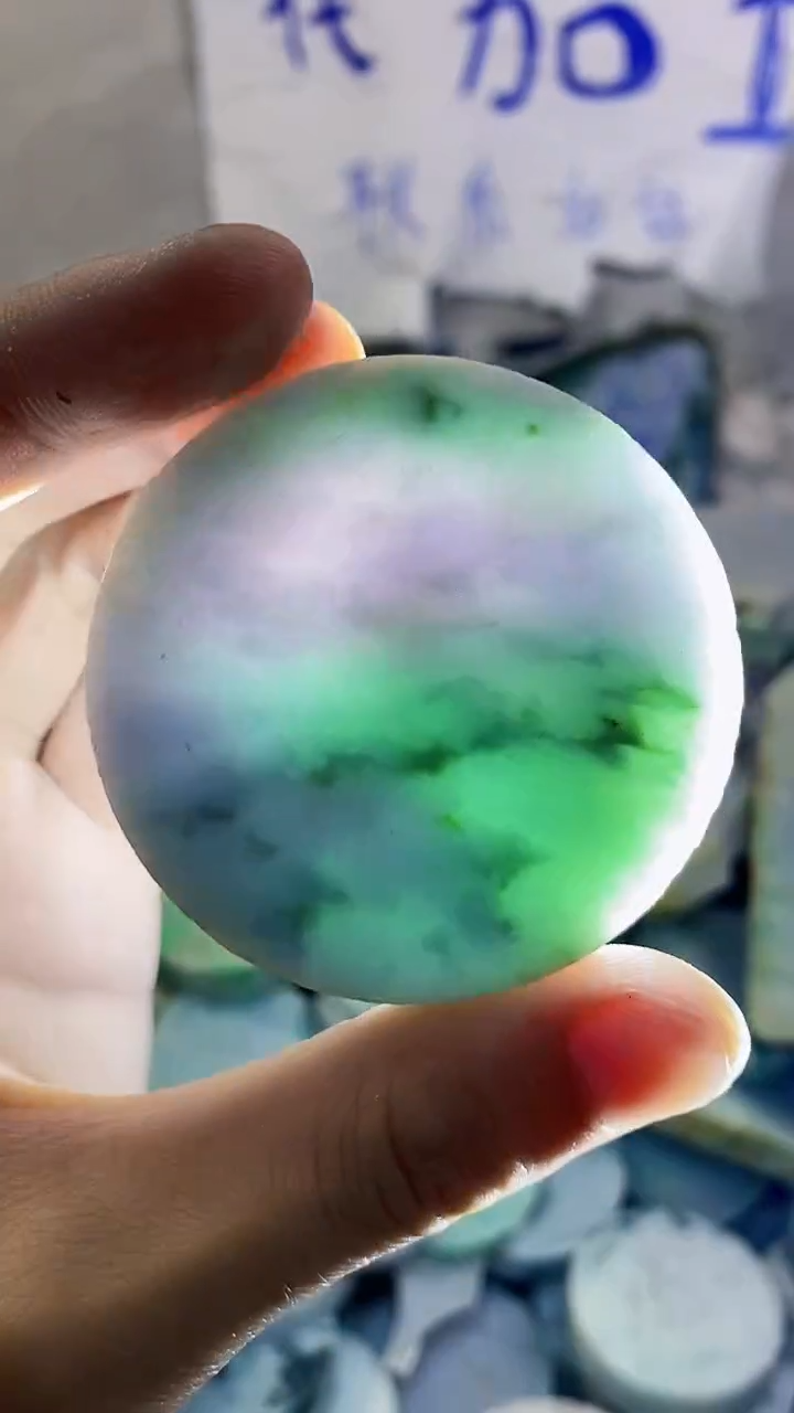 裸石翡翠纯天然翡翠A货55