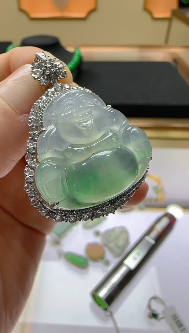 【闪购商品】翡翠吊坠(不含链)18K金镶嵌多样性团购发一件