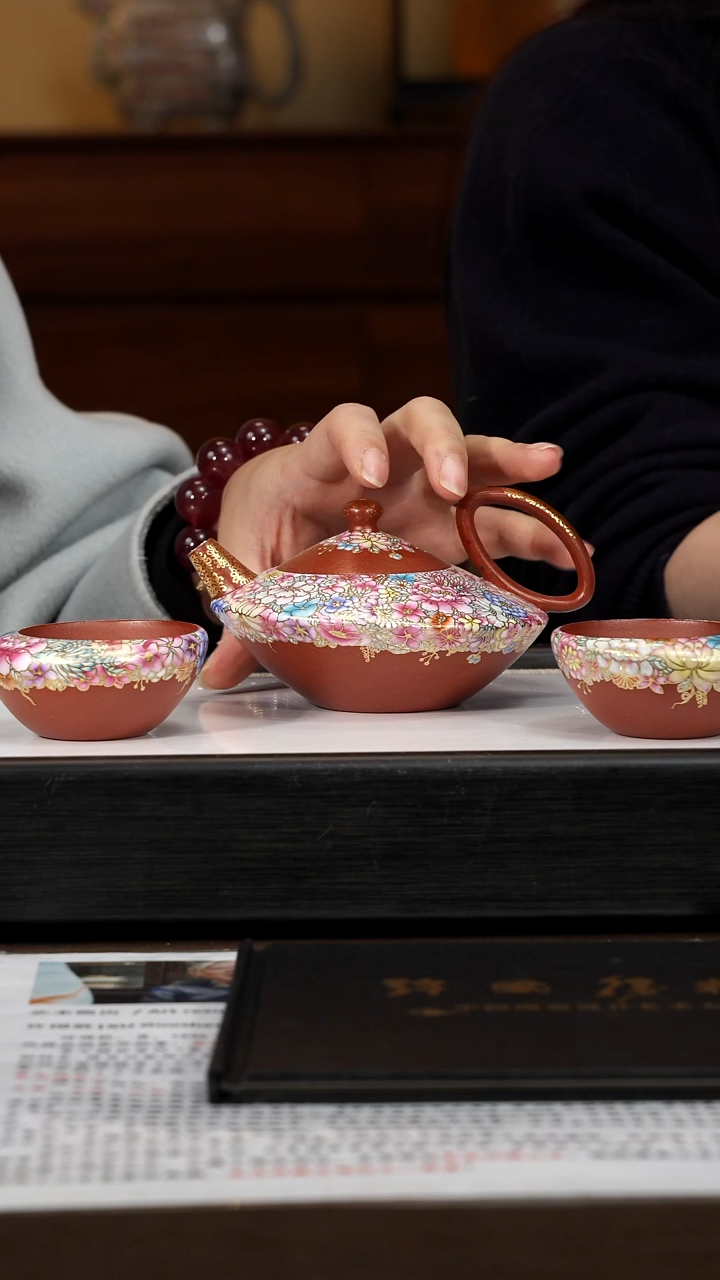 茶壶紫砂【P034】万花套组   ZLM